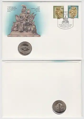DDR Numisbrief mit 5 Mark Zeughaus Berlin 1990 (150160)