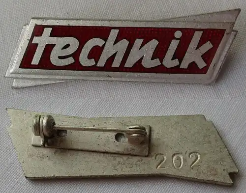 DDR Abzeichen Firmenabzeichen Technik Verleihungsnummer 202 (149820)