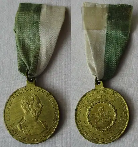 seltene Medaille 25jähr.Jubiläum Militär Verein Crimmitschau 1894 (148045)