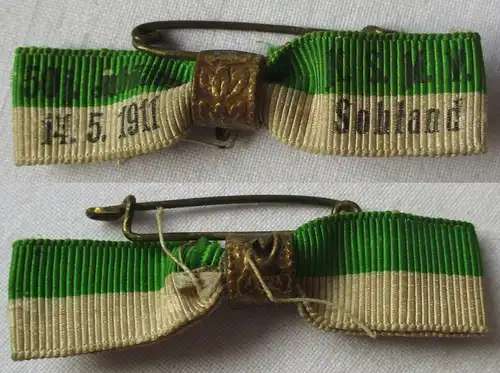 Schleife 50jähr. Jubiläum K.S.Militär Verein Sohland 14.5.1911 (148054)