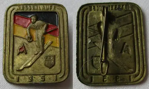 DDR Abzeichen Massensportabzeichen für den Wintersport Massenläufe 1951 (149996)