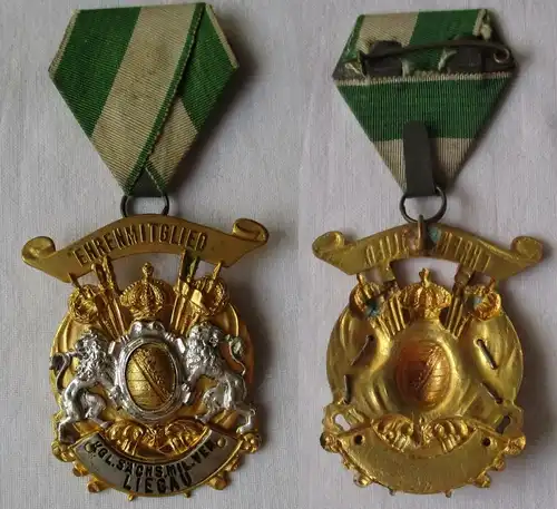 seltenes Abzeichen Ehrenmitglied K.S. Militärverein Liegau (146657)