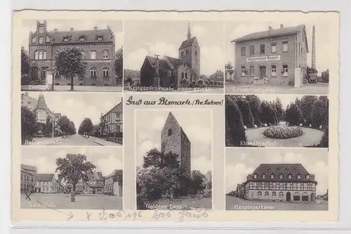 20358 Mehrbild Ak Gruß aus Bismarck Konservenfabrik, Postamt usw. um 1940