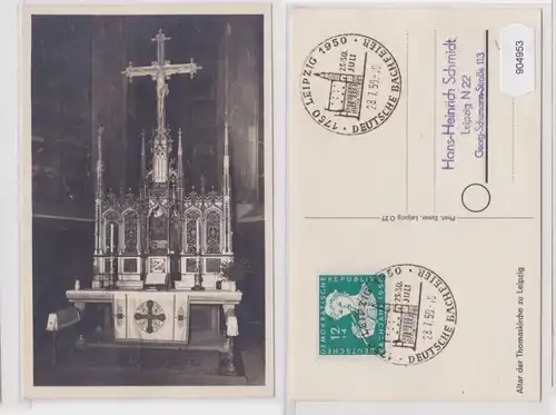 904953 AK Leipzig - Deutsche Bachfeier 1750-1950, Altar der Thomaskirche