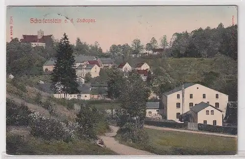 00845 Ak Scharfenstein an der Zschopau 1908