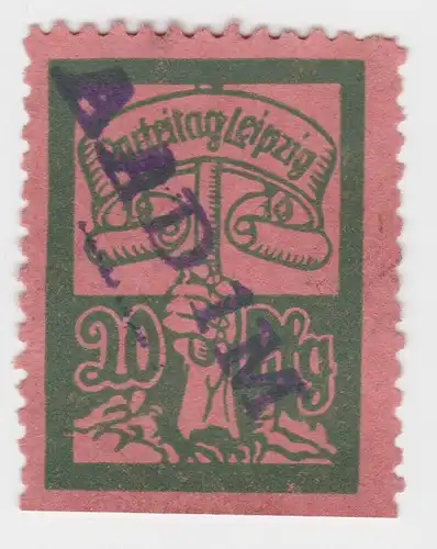 seltene Beitrags Marke Parteitag Leipzig 1919 (93505)