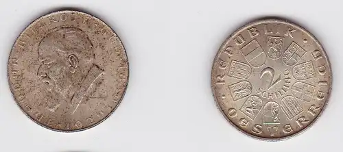 2 Schilling Silber Münze Österreich Theodor Billroth 1929 (131433)