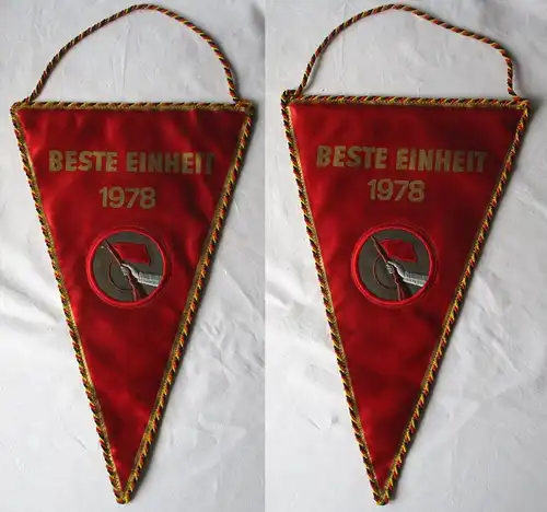 1x DDR Wimpel Kampfgruppe der Arbeiterklasse - Beste Einheit 1978 (138853)