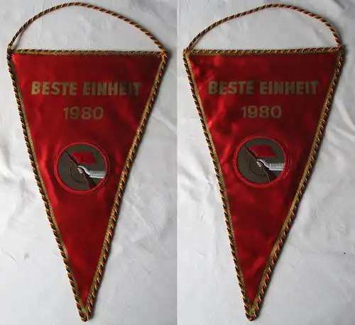 1x DDR Wimpel Kampfgruppe der Arbeiterklasse - Beste Einheit 1980 (133720)