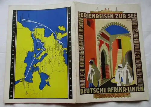 Deutsche Afrika-Linien Ferienreisen zur See - Katalog 1930 Anton Hamburg /110468