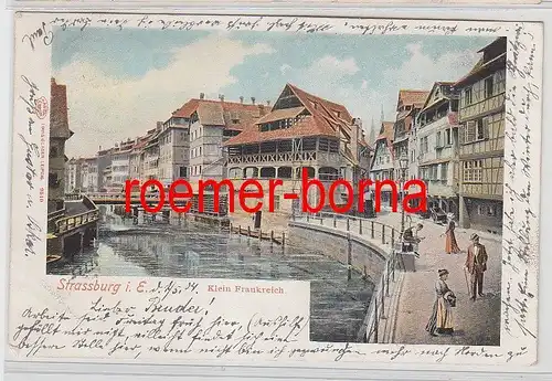 77843 Ak Strassburg im Elsass Klein Frankreich 1904