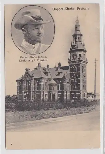 93451 Ak Pretoria, Dopper-Kirche, Komdt. Koos Jooste Königsberg, um 1910