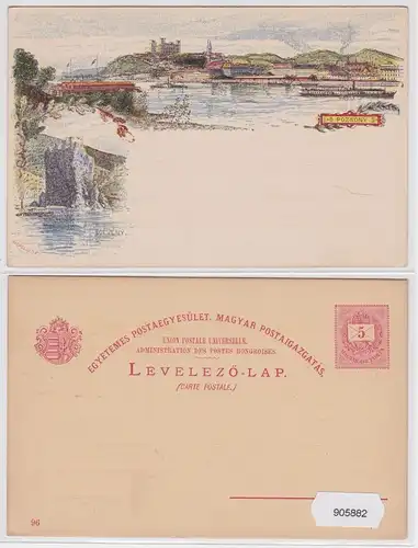 905882 Lithografie Ganzsache Ungarn - Pozsony (Bratislava) Dévény (Devín)