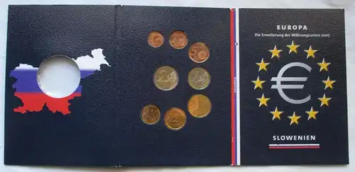 KMS Euro Kursmünzensatz Slowakei 2007 Erweiterung der Währungsunion (141264)