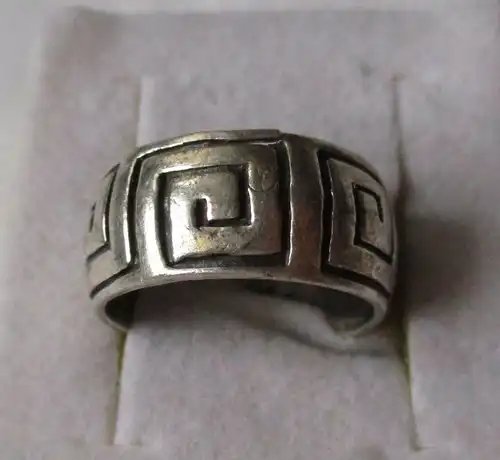 extravaganter Silber Ring Schmuckring Labyrinth Muster Ornamente (109135)