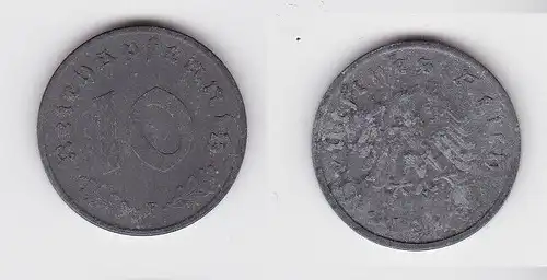 10 Reichspfennig Zink Münze 3.Reich 1948 F Jäger 375 (130766)