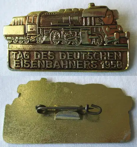 DDR Abzeichen Tag des deutschen Eisenbahners 1958 (126215)