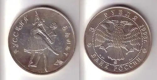 3 Rubel Silber Münze Russland Ballett 1993 1 Unze Feinsilber (109667)