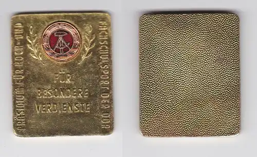 DDR Plakette Präsidium für Hoch- und Fachschulsport Stufe Gold (122112)