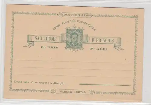 88062 seltene Ganzsachen Postkarte Sao Thome e Principe portugiesische Kolonie