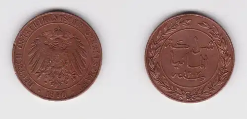 1 Pesa Kupfer Münze Deutsch Ostafrika 1890  (155883)