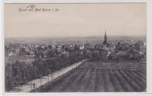 904980 Ak Gruß aus Bad Grüna in Sachsen Totalansicht 1909
