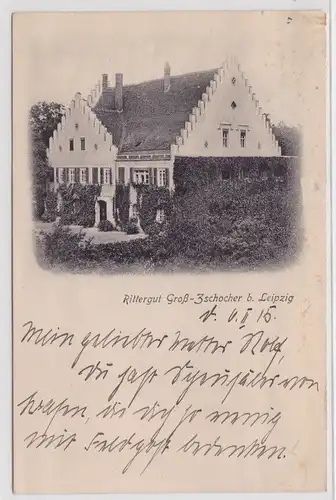 904612 Ak Rittergut Groß-Zschocher bei Leipzig 1915