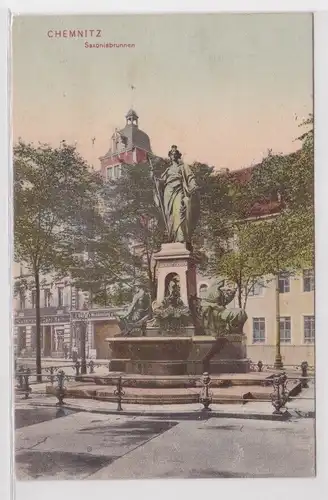 47253 Ak Chemnitz - Saxoniabrunnen 1908