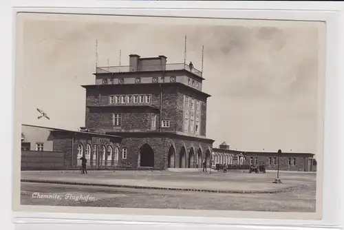 905938 Ak Chemnitz Flughafen 1932