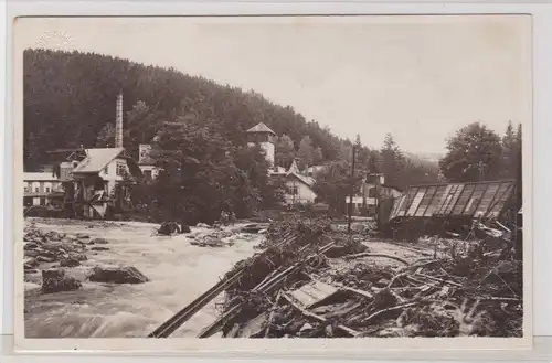 906387 AK Lauenstein Müglitztal - Unwetterkatastrophe am 8. Juli 1927