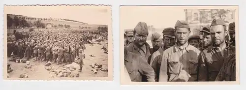 903796 2 Original Fotos russische Kriegsgefangene im 2.Weltkrieg