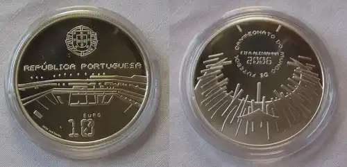 10 Euro Silbermünze Portugal Fussball WM in Deutschland 2006 (122114)