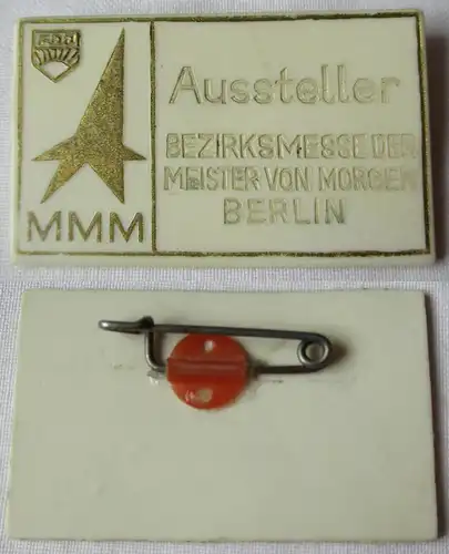 Abzeichen Aussteller FDJ MMM Bezirksmesse der Meister von Morgen Berlin (142579)