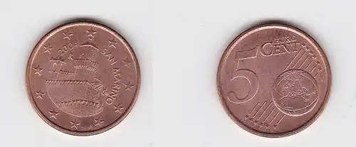 5 Cent Münze San Marino 2004 Festungsturm Guaita (131091)