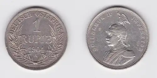 1 Rupie Silber Münze Deutsch Ost Afrika 1904 A ss (151906)