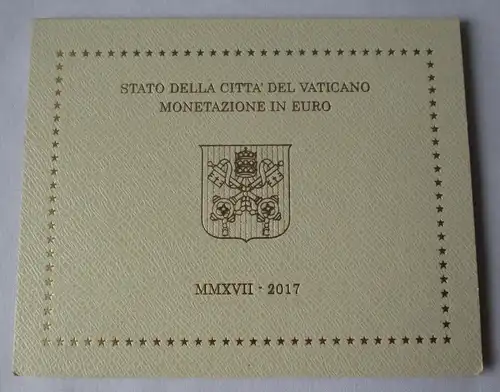 KMS Euro Kursmünzensatz Vatikan 2017 Papst Franziskus Stempelglanz (113144)
