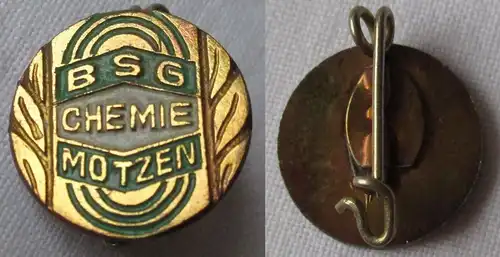 DDR Sport Anstecknadel Mitgliedsabzeichen BSG Chemie Motzen (145819)