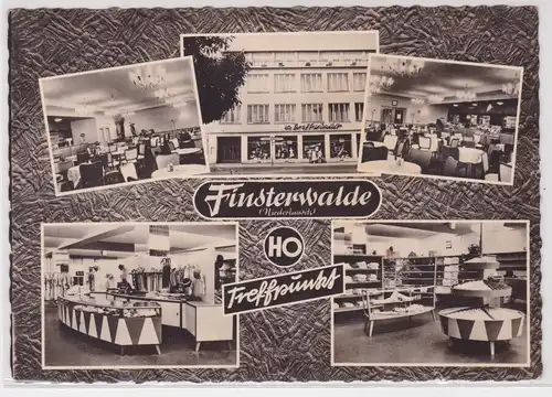 72896 Mehrbild Ak Finsterwalde Niederlausitz - HO-Treffpunkt Innenansichten 1962