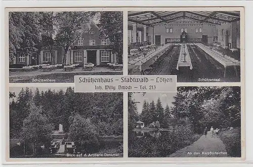 906090 Mehrbild Ak Lötzen Schützenhaus Stadtwald um 1940