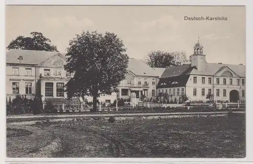 32891 Ak Deutsch Karstnitz Karżniczka in Pommern Ortsansicht um 1910