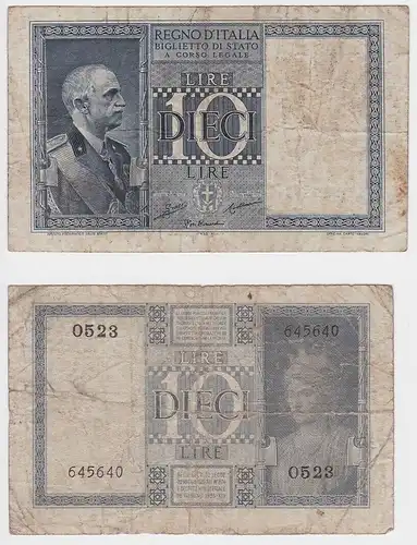 10 Lire Banknote Italien Italia 1939 PIC 29 c (151742)