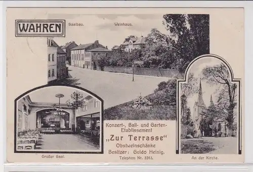904737 AK Wahren - Konzert-, Ball- und Garten-Etablissement "Zur Terrasse" 1918