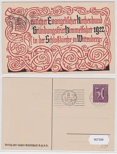 907339 AK Deutscher Evangelischer Kirchenbund Schloßkirche Wittenberg 1922