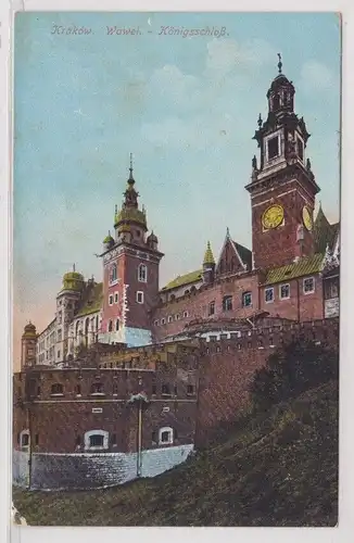 905445 Feldpost AK Krakau (Kraków) Wawel Königsschloß 1915