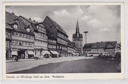 905572 Foto AK Osterode 800jährige Stadt am Harz - Marktplatz 1958