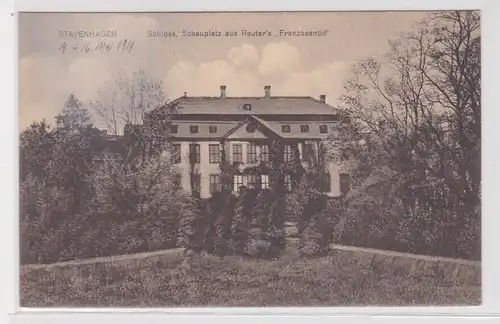 904192 Ak Stavenhagen - Schloss, Schauplatz aus Reuter's "Franzosentid" um 1920