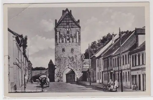 34923 AK Lychen - Straßenansicht mit Stargarder Tor 1955