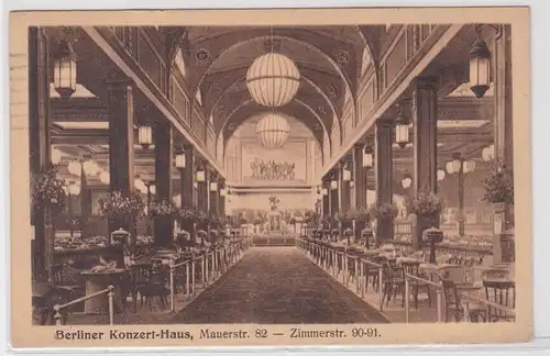17329 AK Berliner Konzert-Haus Mauerstraße 82 - Zimmerstraße 90-91 Feldpost 1918