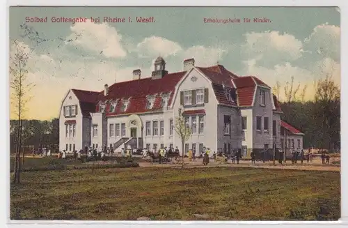 904369 AK Solbad Gottesgabe bei Rheine Westfalen - Erholungsheim für Kinder 1914