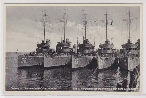 14967 AK Ostseebad Swinemünde-Osternothafen - II. Torpedoboots-Halbflottille
